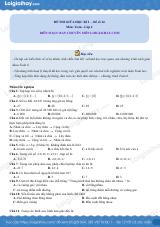 Đề thi giữa kì 1 Toán 6 - Đề số 14